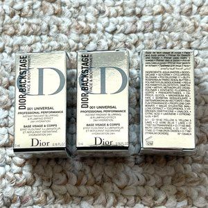 BNIB 3X LOT Dior BACKSTAGE Face & Body Primer Travel Mini
